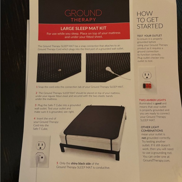 - Ground Therapy Sleep Mat with Outlet Checker - Picture 3 of 3